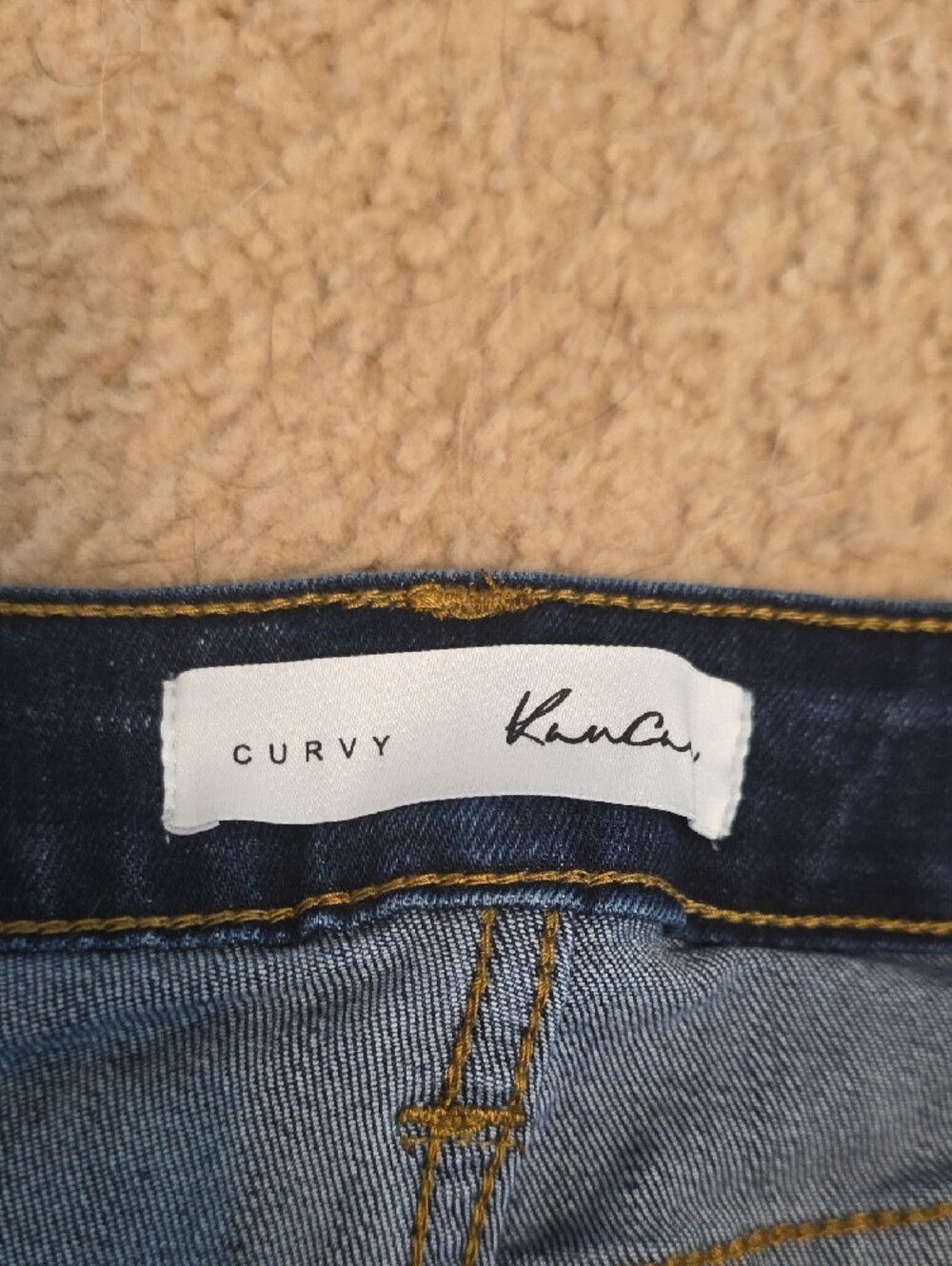 KanCan Dark Indigo Skinny Jeans with Button-Fly - Picture 2 of 7